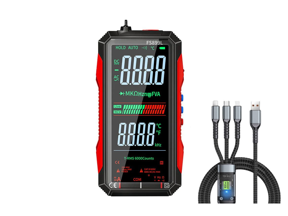 π§ 50% OFF NOW! β‘ USB Rechargeable Digital Multimeter β Auto-Ranging, LCD Backlight & Portable Design π
