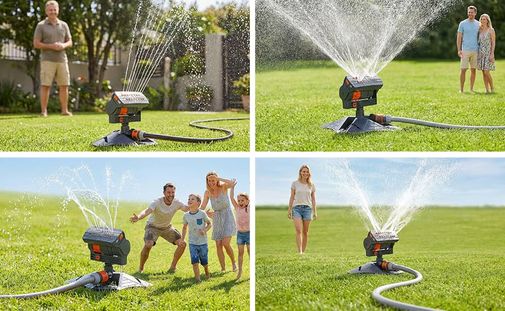 Smart Lawn Sprinkler β Full Coverage