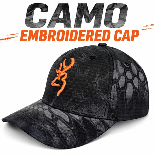 Embroidered Camo Baseball Cap for Men & Women