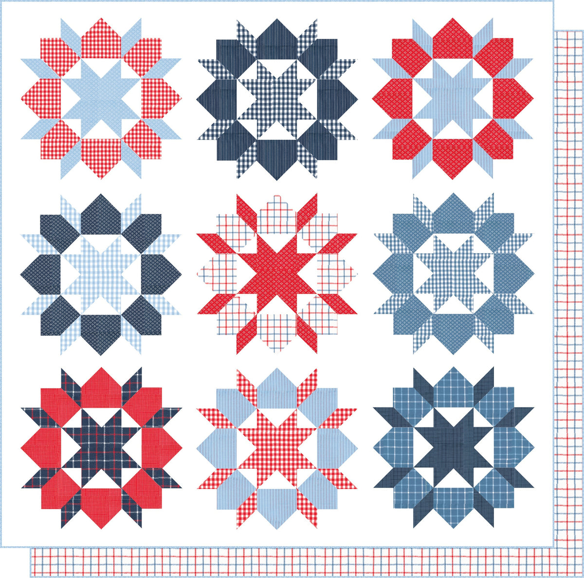 Swoon Moda Box Kit | Stars & Stripes Wovens by Camille Roskelley | 50% Deposit Preorder | March 2027 C