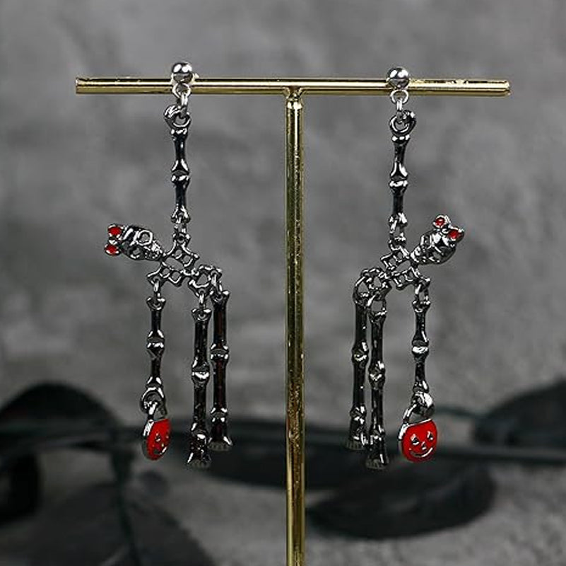 Ghost in the Skull Jar Earrings
