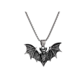 Halloween Bat Stainless Steel Chain Necklace