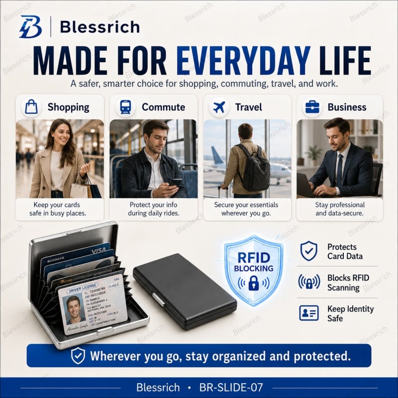 💳RFID Blocking Metal Card Holder