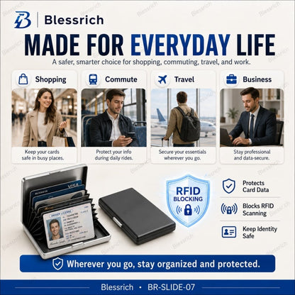 💳RFID Blocking Metal Card Holder