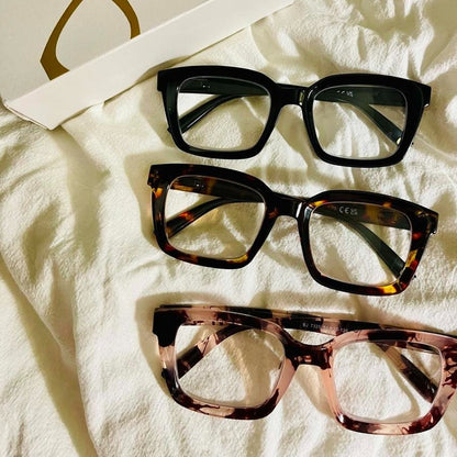 🔥Hot Sale - ✨👓3 Pack Tortoiseshell Reading Glasses – Blue Light Blocking Oversized Square Readers (🔥Buy 2 Get EXTRA  10％ OFF)