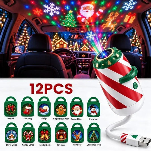 🎅Merry Ride Christmas Car Projector Light