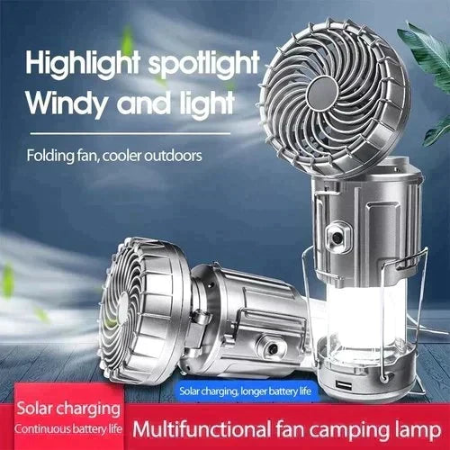 🔥🎁Hot Sale 50% OFF💡Portable LED Camping Lantern With Fan