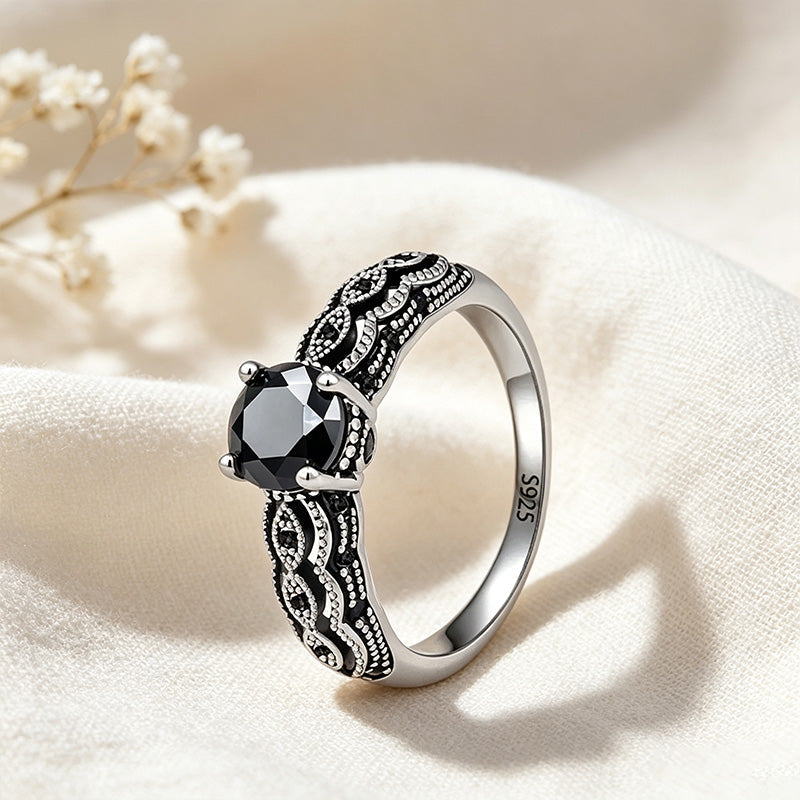 Obsidian Protection Ring