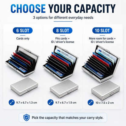 💳RFID Blocking Metal Card Holder