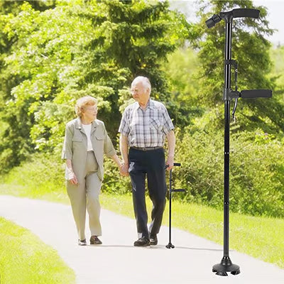 Aluminum Alloy LED Foldable Walking Stick | Non-Slip, Lightweight & Portable