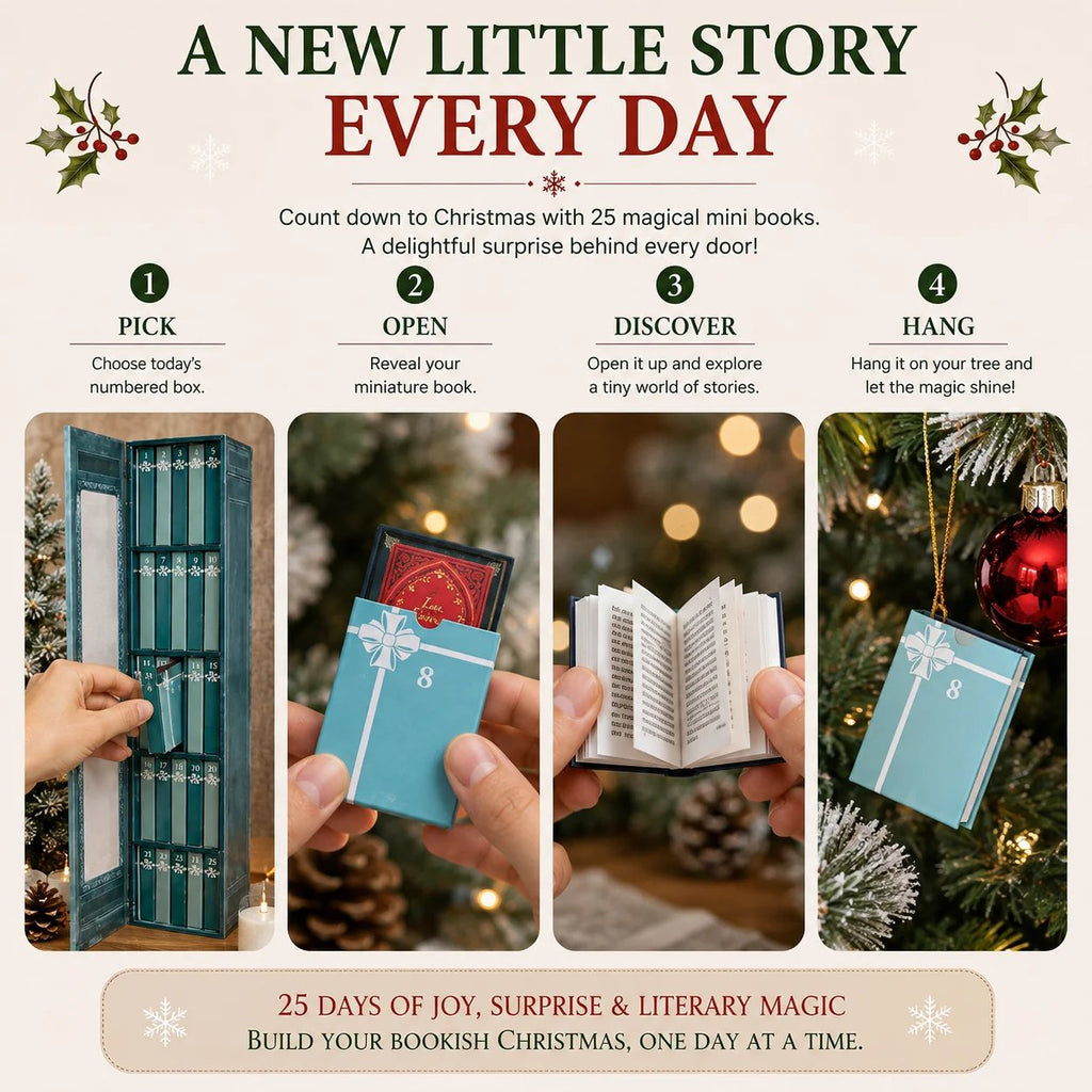 🔥Last Day 49% OFF📚 25-Day Mini Book Advent Calendar – A Book Lover's Christmas Countdown