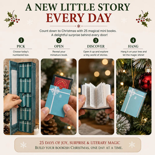 🔥Last Day 49% OFF📚 25-Day Mini Book Advent Calendar – A Book Lover's Christmas Countdown