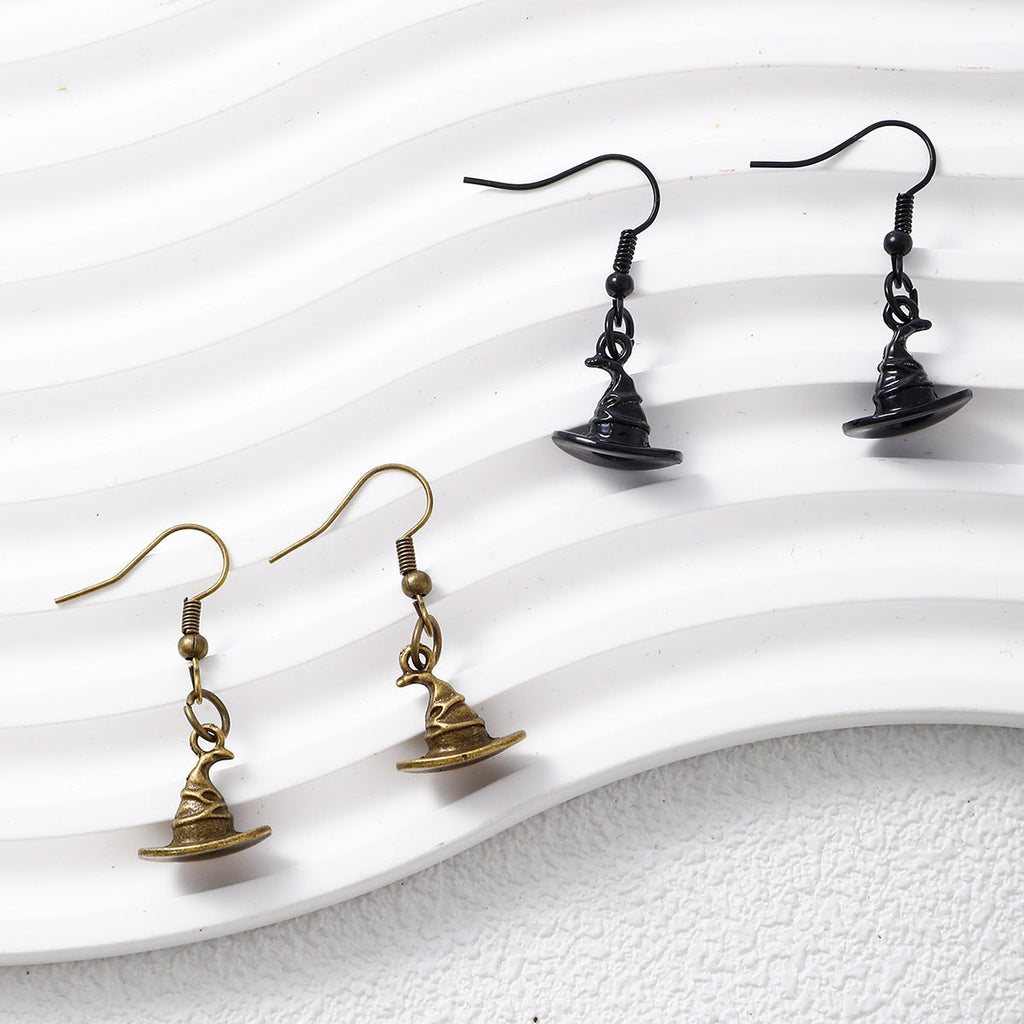 Witch Hat Halloween Dangle Earrings