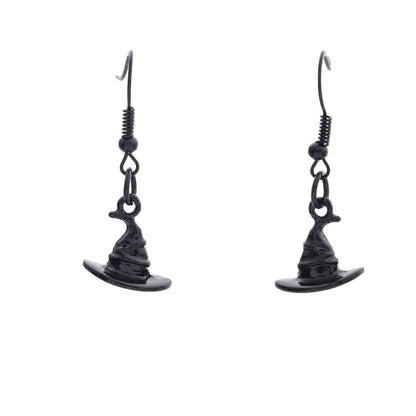 Witch Hat Halloween Dangle Earrings