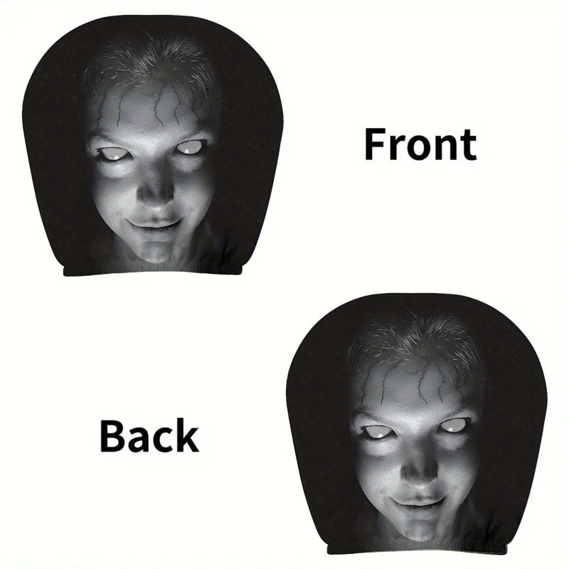 Halloween Horror-Themed Car Headrest Cover