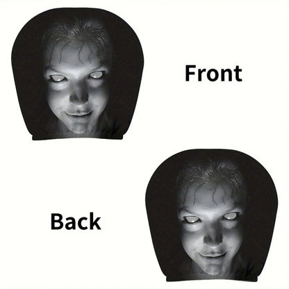 Halloween Horror-Themed Car Headrest Cover