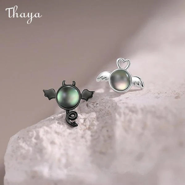 Thaya Angel And Demon Stud Earrings