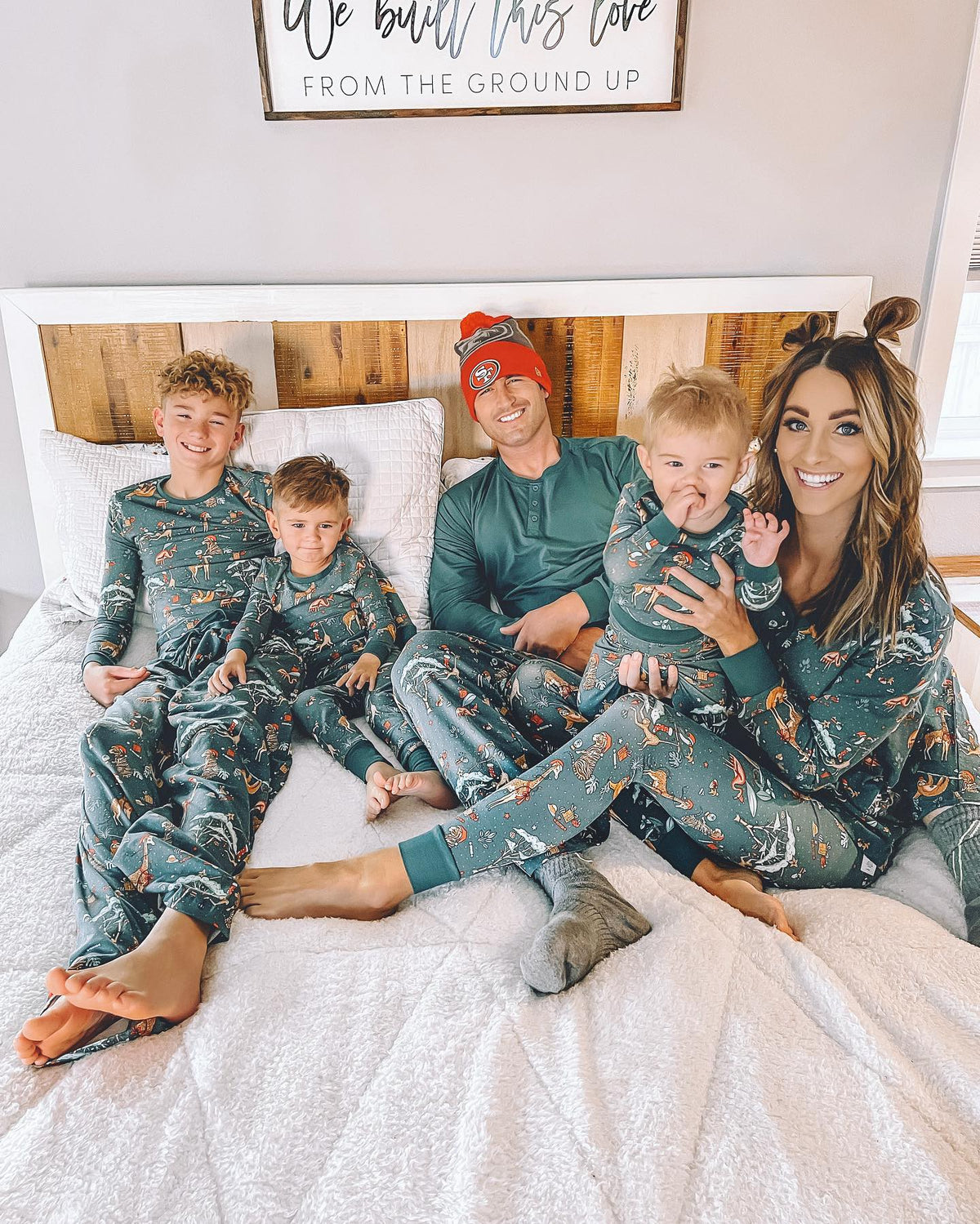 Christmas Cute Animals Matching Family Christmas Pajamas-Dog Pajamas Included