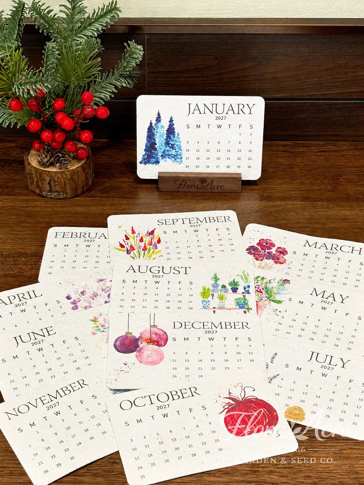 🌱Eco-Friendly Plantable Timeless Seed Calendar 2027 ✨ Plan • Plant • Grow • Enjoy