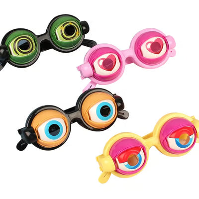 Funny Props Glasses | Oversized Big-Eye Party Glasses, 4 Colors