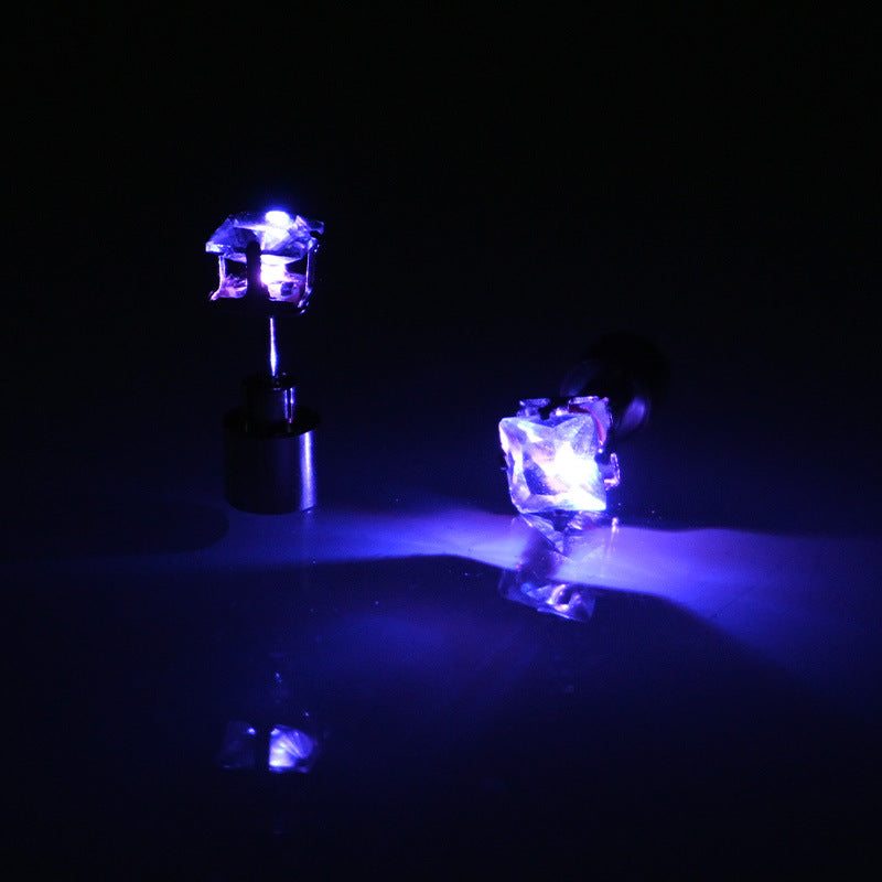Rainbow LED Stud Earrings Halloween Party