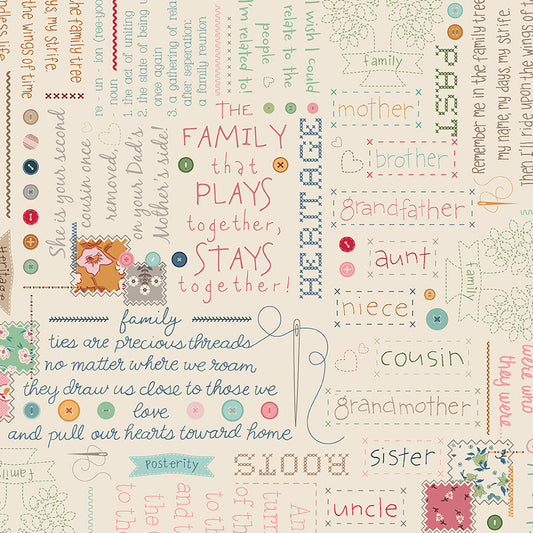 Family Reunion 108" Wide Back Backing Set – 3 Yards | 50% Deposit Preorder | December 2026