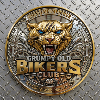🏆NEW YEAR 60% OFF - Grumpy Old Bikers Club Commemorative Coin 🏍️🪙🔥