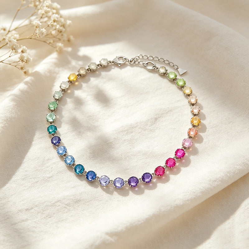 Rainbow Gemstone Necklace
