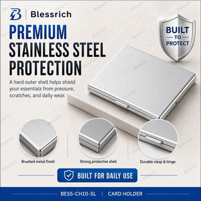 💳RFID Blocking Metal Card Holder