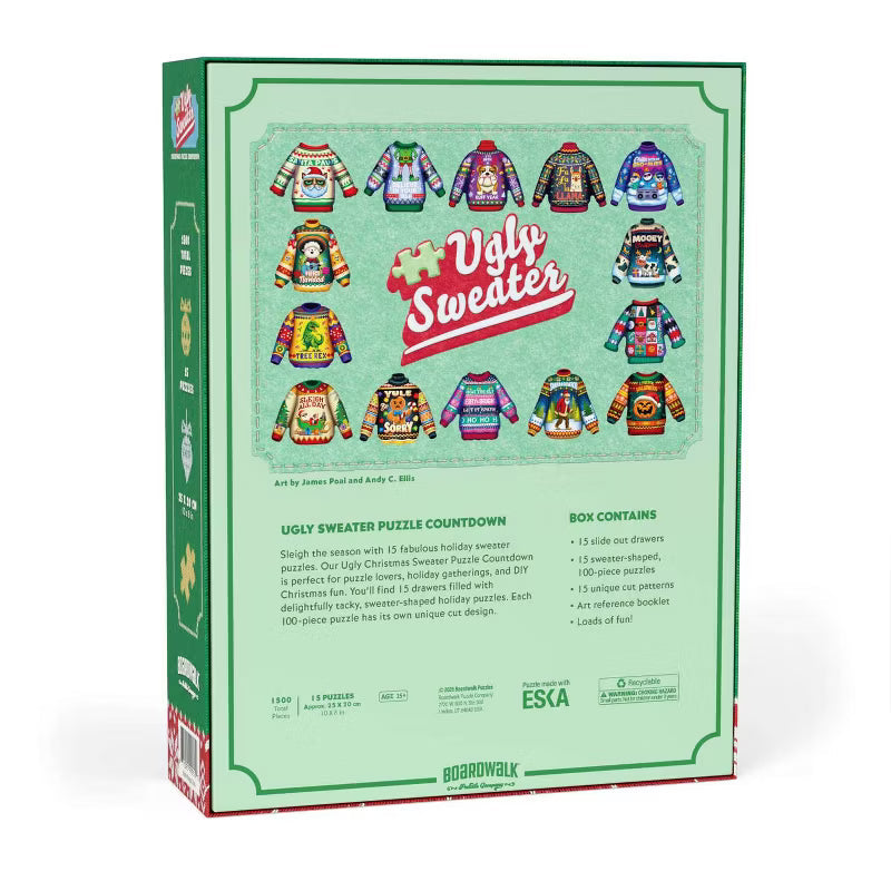 🎄 Ugly Sweater Puzzle Countdown