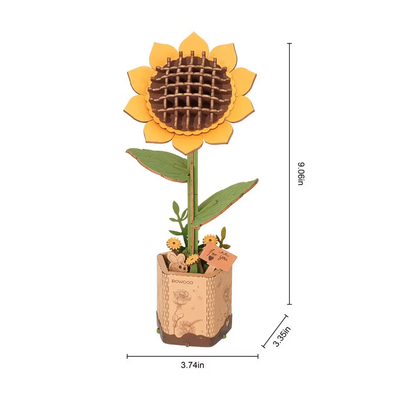 🌻 Build Your Own Wooden Sunflower