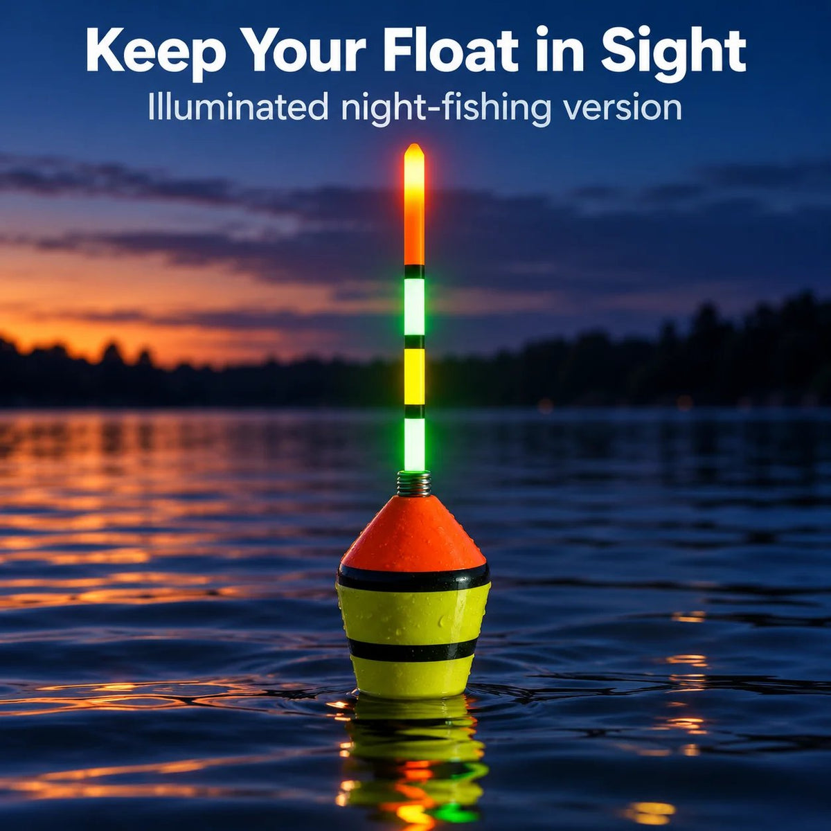 🎣Spring-Loaded Fishing Float with Fluorescent Float Body
