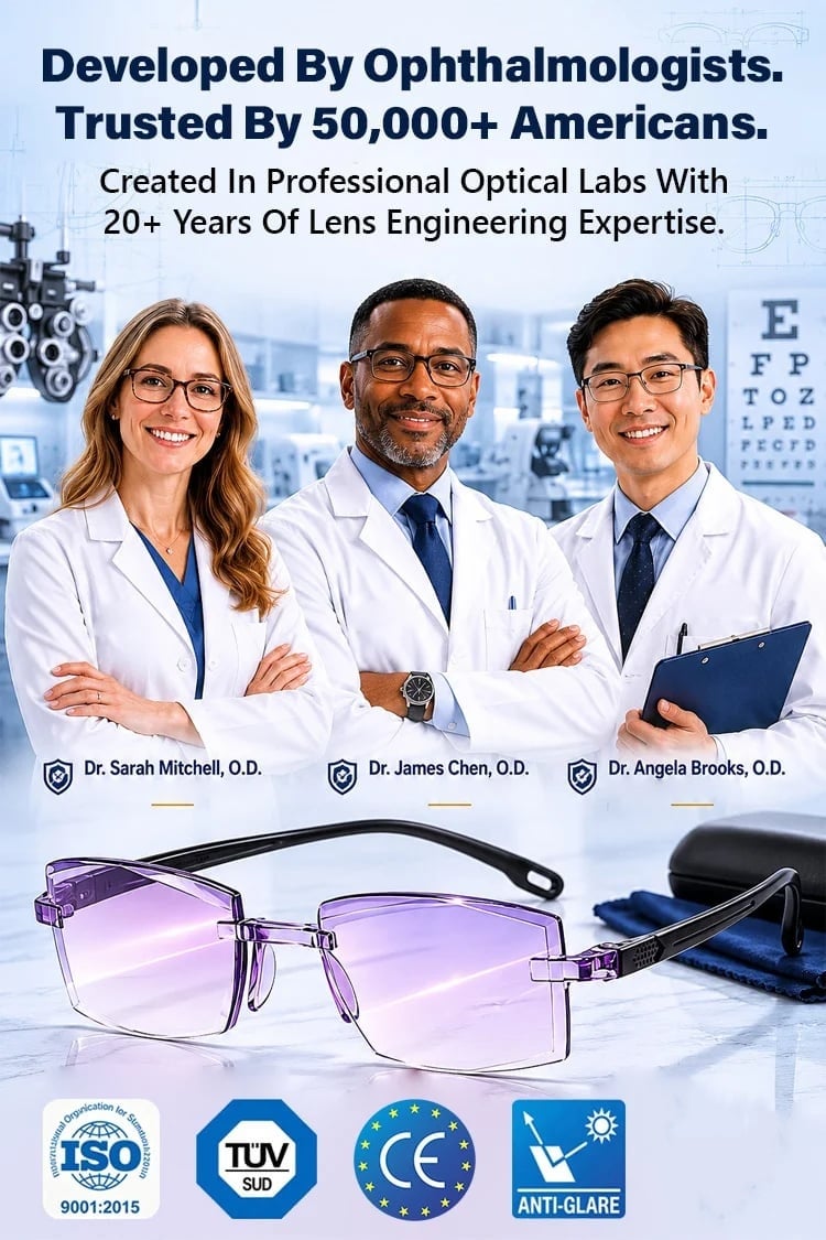 🔥LAST DAY SALE Only $12.99!!👓[Regain Your Youthful Vision] Smart Zoom Diamond-Cut Reading Glasses