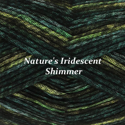 🧶Aran Wool 'Firefly' Iridescent Shimmer Yarn: A Touch of Magic in Every Stitch💫