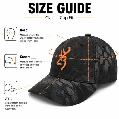 Embroidered Camo Baseball Cap for Men & Women
