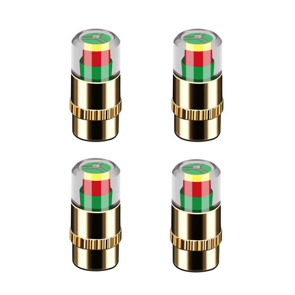 🔥 4Pcs Car Tire Pressure Monitor Valve Stem Caps