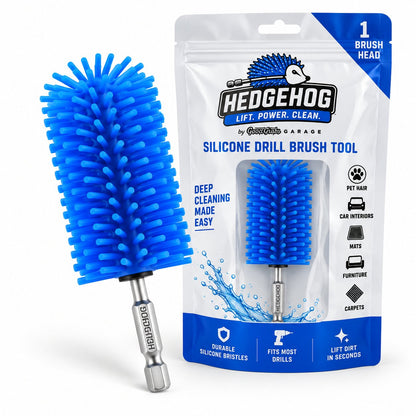 🔥Last Day 49% OFF - 🚗Hedgehog Silicone Pet Hair Drill Brush Set – Drill-Powered Silicone Brushes for Pet Hair. Carpet & Upholstery