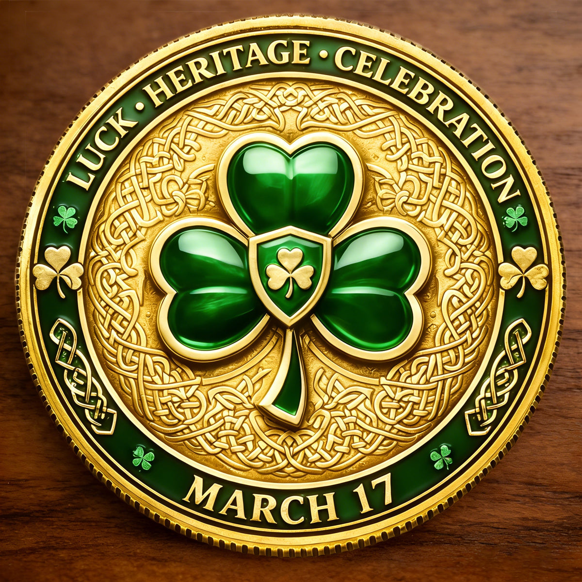 St. Patrick's Day Commemorative Coin – A Celebration of Luck, Heritage, and Spirit