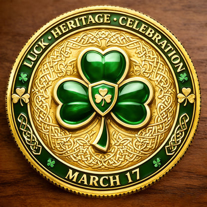 St. Patrick's Day Commemorative Coin – A Celebration of Luck, Heritage, and Spirit