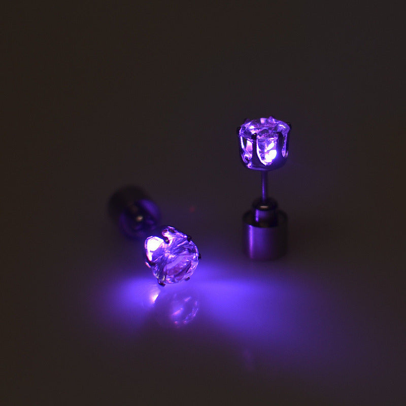 Rainbow LED Stud Earrings Halloween Party
