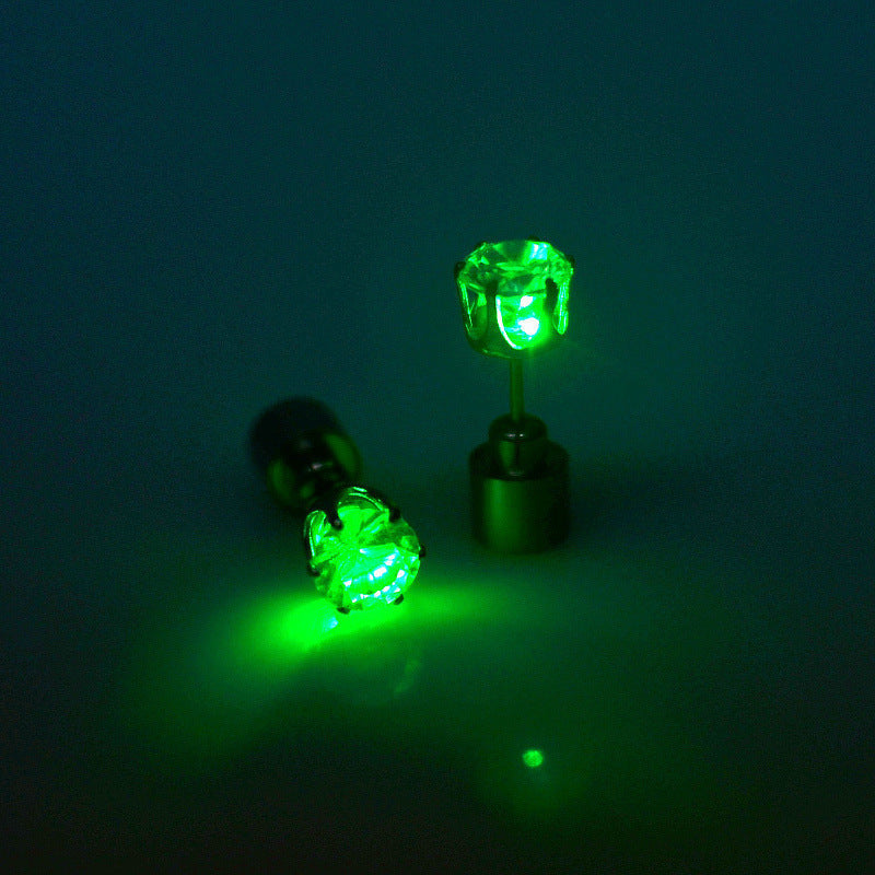 Rainbow LED Stud Earrings Halloween Party