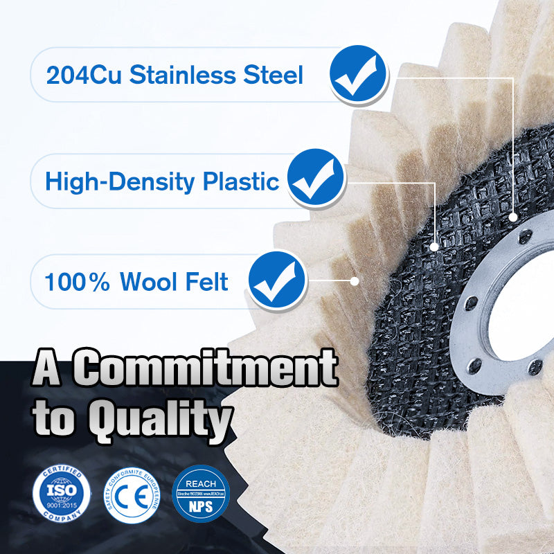 🎁Black Friday Sale - Limited time 49% OFF🎁✨Wool Felt Flap Polishing Disc