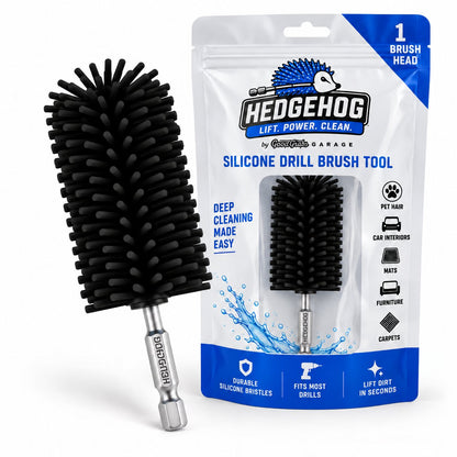 🔥Last Day 49% OFF - 🚗Hedgehog Silicone Pet Hair Drill Brush Set – Drill-Powered Silicone Brushes for Pet Hair. Carpet & Upholstery
