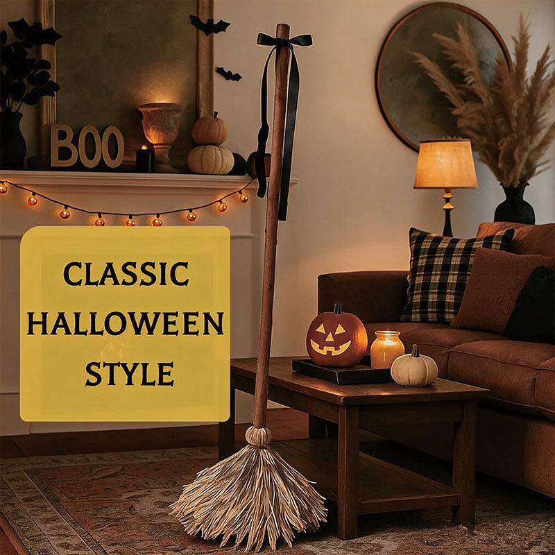 Moving Halloween Broom