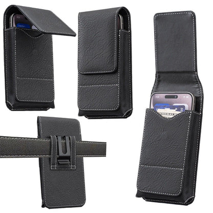🏆 Last Day Special Price ! 🔥Waist Belt Cell Phone Pouch 📱 Multi-Pocket Leather Holster with Card Holder
