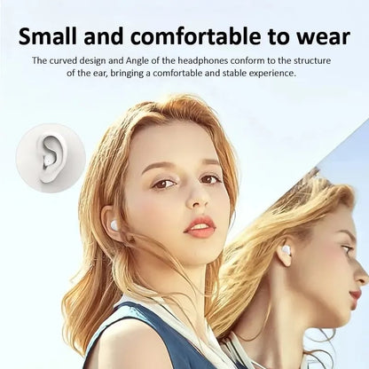 Hot Sale🌙 Ultra-Small Invisible Sleep Earbuds – 0.08oz Mini Noise Reduction Earphones with 25H Battery Life for Side Sleepers. Travel & Daily Use