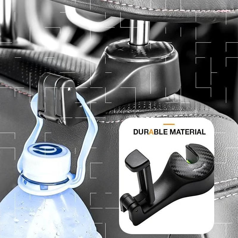 2-in-1 Car Headrest Hook & Phone Holder