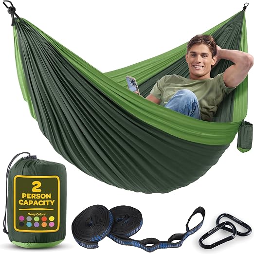 Durable Camping Hammock – Double & Single Sizes