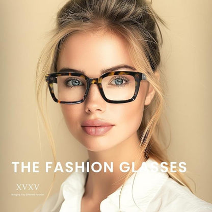 🔥Hot Sale - ✨👓3 Pack Tortoiseshell Reading Glasses – Blue Light Blocking Oversized Square Readers (🔥Buy 2 Get EXTRA  10％ OFF)