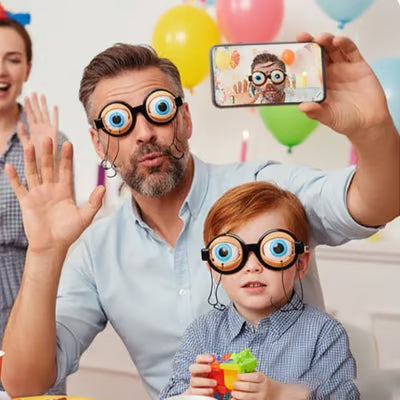 Funny Props Glasses | Oversized Big-Eye Party Glasses, 4 Colors
